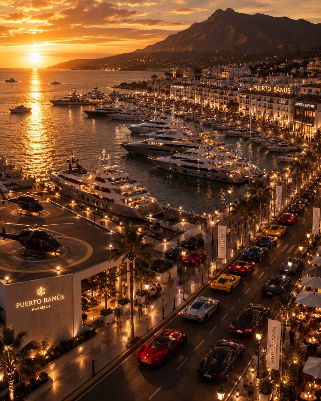 Puerto Banús a plena luz