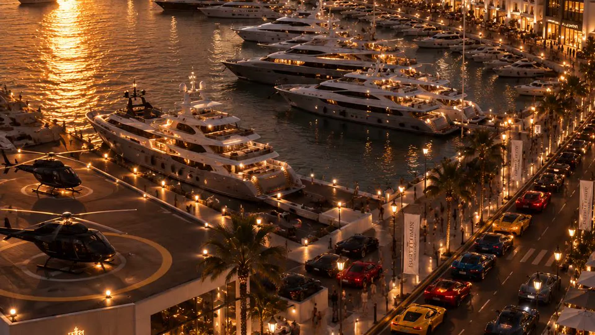 Atardecer en Puerto Banús